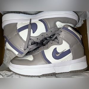 Nike Nike dunk highs! Grey and purplish